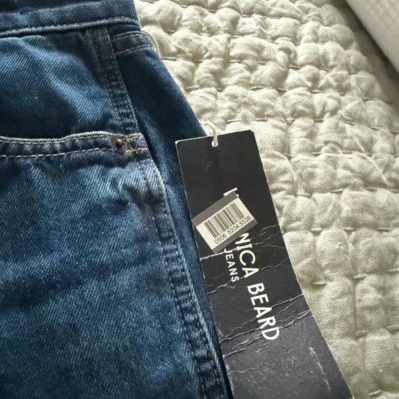 Veronica Beard Taylor Cropped High Rise Wide Jeans - Picture 3 of 7